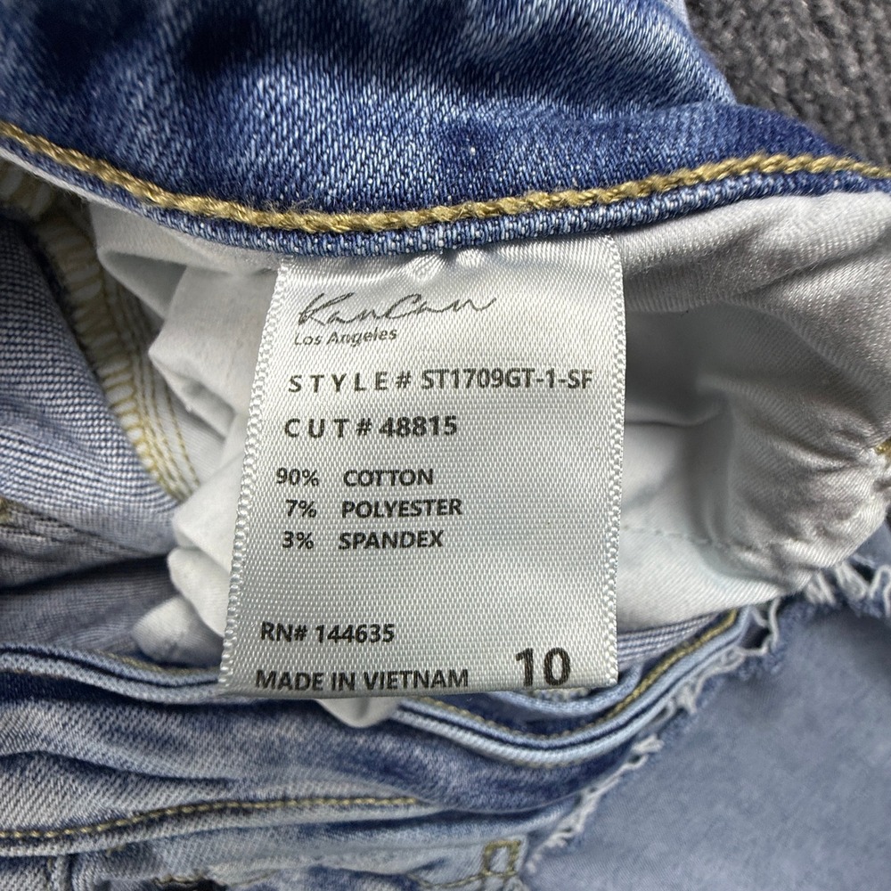 KanCan Womens Size 10 Light Wash High Rise Straight Leg Jeans ST1709GT-1-SF - Picture 3 of 14